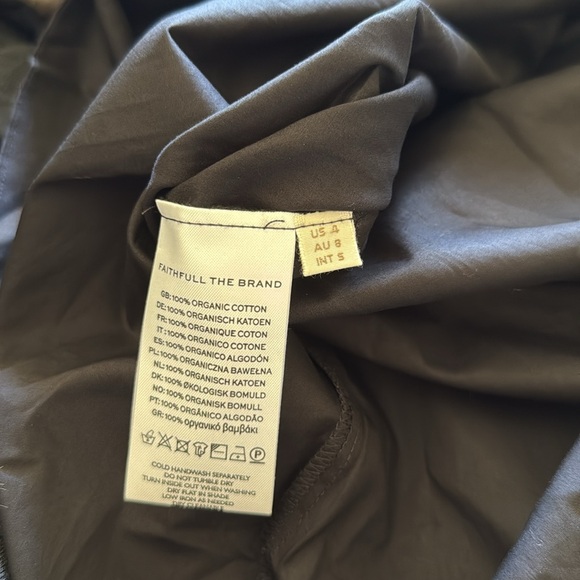 FAITHFULL THE BRAND Lida MIDI Dress in Black - Picture 4 of 5